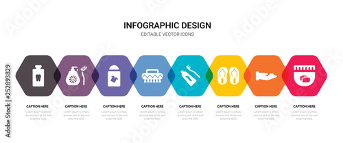simple set of cream, foam, flip flop, toothbrush icons, contains such as icons brush, deodorant, razor, mouthwash and more. 64x64 pixel perfect. editable vector set