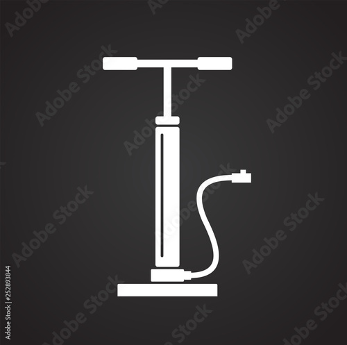 Car pump icon on background for graphic and web design. Simple vector sign. Internet concept symbol for website button or mobile app.