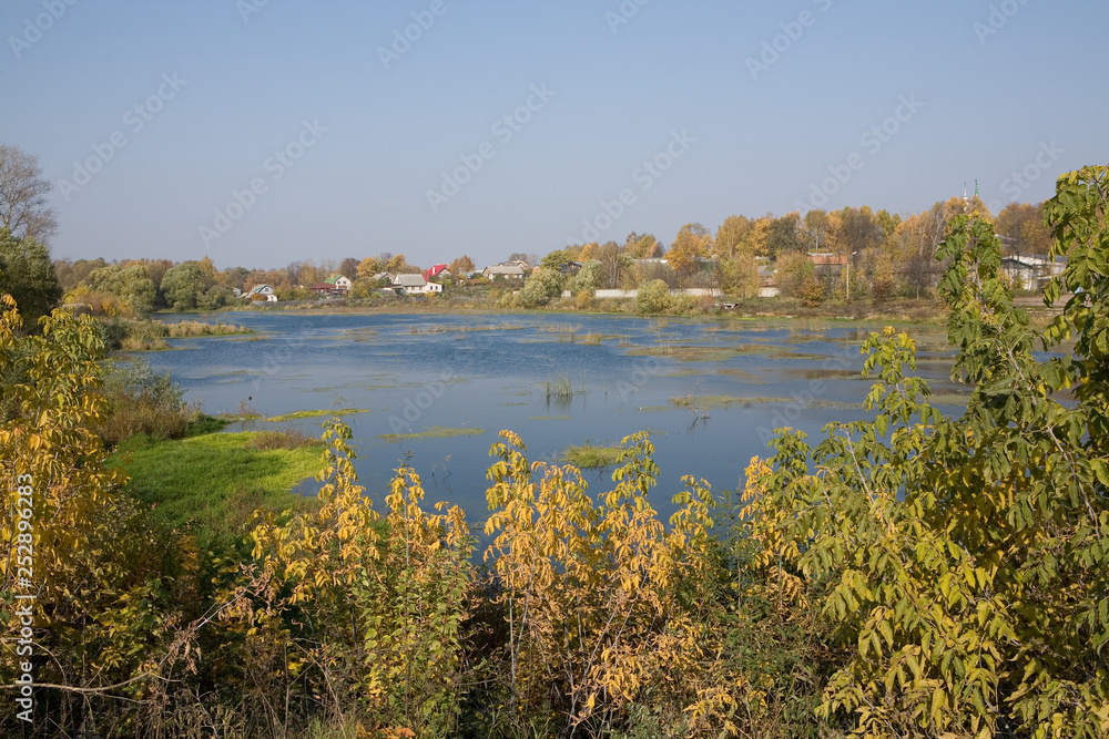 River Seraya in the city of Alexandrov. Russia.