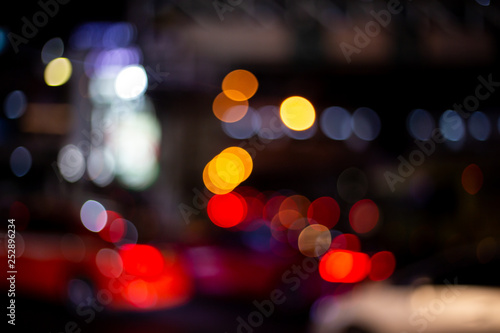 Wallpaper Mural Light bokeh at night in the city Torontodigital.ca