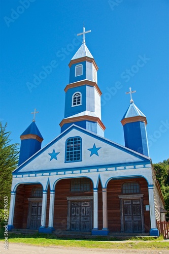 UNESCO Tenaun Church found in Chiloe Island, Chile photo
