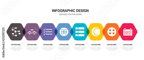 simple set of next week, thumbnails, copyright, thumbnails icons, contains such as icons creative commons, list, hierarchical structure, nodes and more. 64x64 pixel perfect. editable vector set