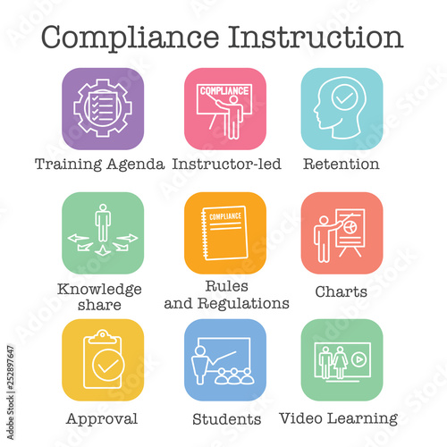 Compliance Instruction - Testing Icons with Instructor teaching Worker Students