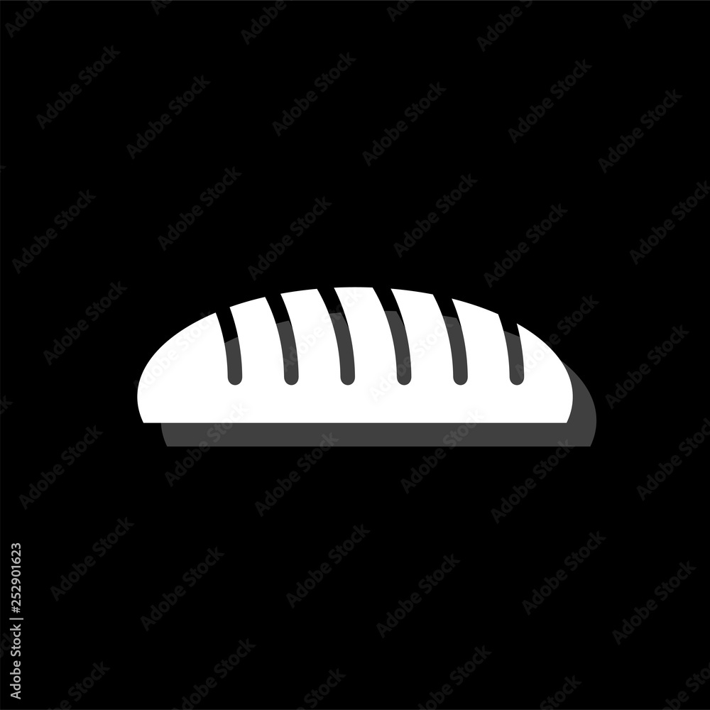 Bread icon flat Bread icon flat