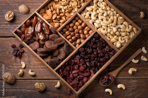 Fototapeta Naklejka Na Ścianę i Meble -  nuts and dried fruits