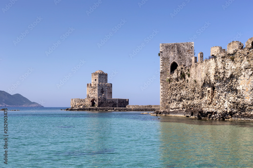 Ancient seaside fortress (Greece, Peloponnese, city Methoni)