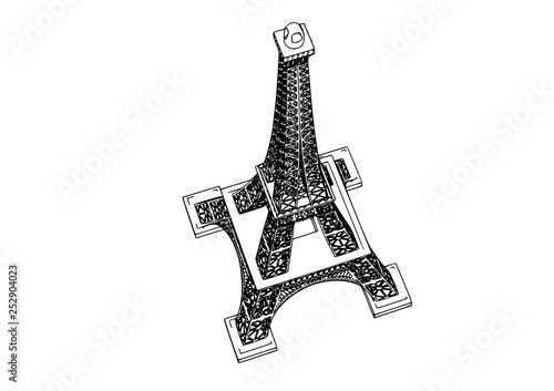 paris tower vector
