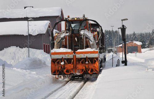 Schienen Schneefräse  photo