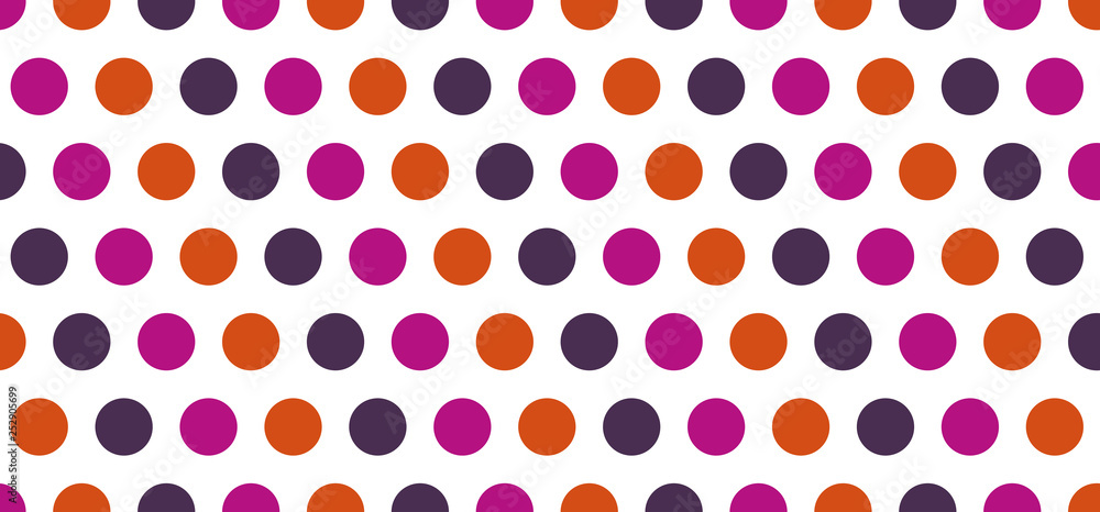 Orange Pink and Purple Polka Dot Background Orange Pink and Purple Polka Dot Background