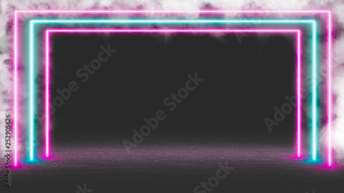 Pastel colored neon laser l...