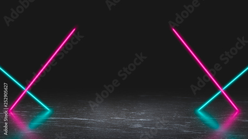 Pastel colored neon laser l...