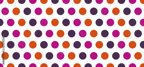 Orange Pink and Purple Polk...