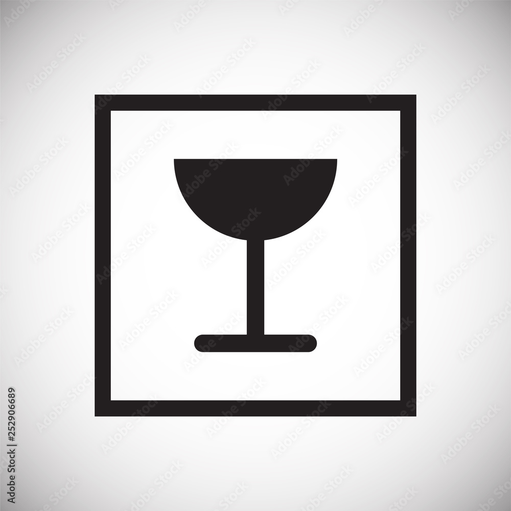 Packaging symbol on background for graphic and web design. Simple vector sign. Internet concept symbol for website button or mobile app.