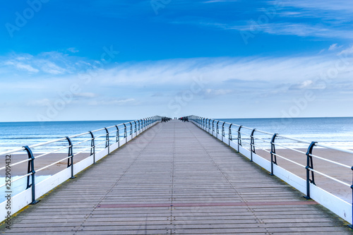 Pier over the blue sky