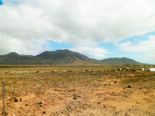 Desert landscape  Lanzarote  Canary Islands.