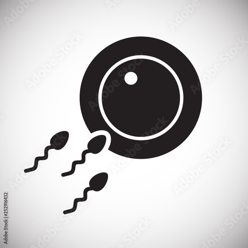 IVF icon on background for graphic and web design. Simple vector sign. Internet concept symbol for website button or mobile app.