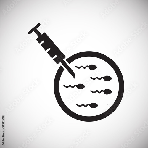 IVF icon on background for graphic and web design. Simple vector sign. Internet concept symbol for website button or mobile app.