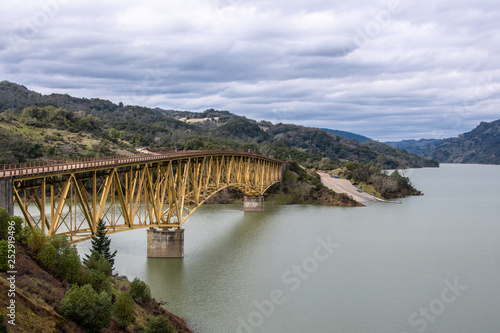 Lake Sonoma, on Dry Creek a tributary of the Russian River In California, USA.