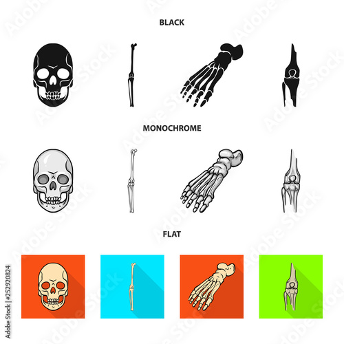 Vector design of medicine and clinic icon. Collection of medicine and medical stock vector illustration.