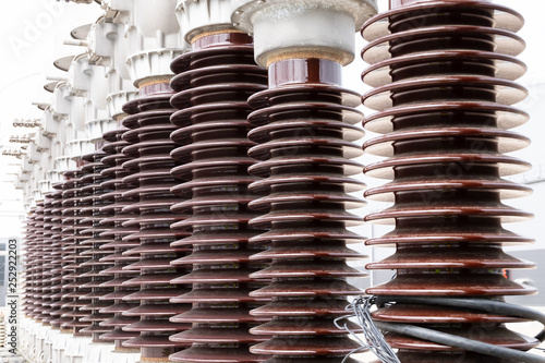 Ceramic isolators of high voltage electrical equipment 