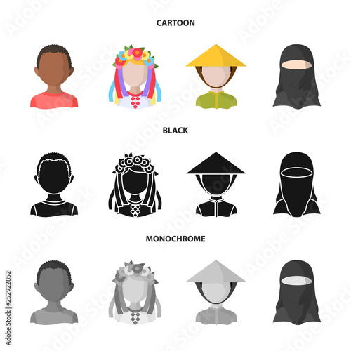 Vector illustration of imitator and resident sign. Set of imitator and culture vector icon for stock.