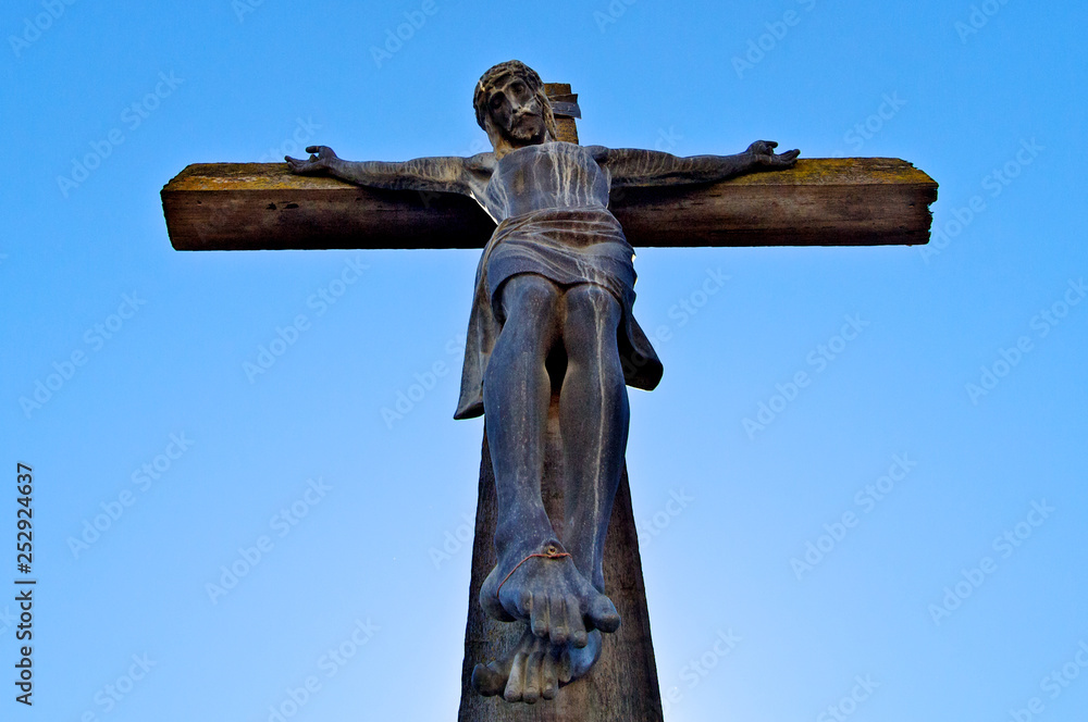 Fototapeta premium Crucifixion, Jesus Christ, Mission San Miguel, California 