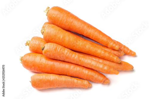 Carrot vegetable isolated on white background cutout