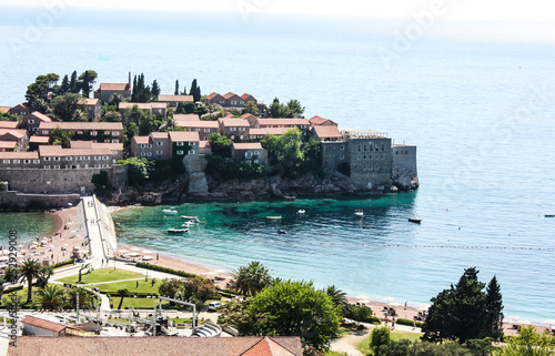 Sveti Stefan island, Budva, Montenegro photo