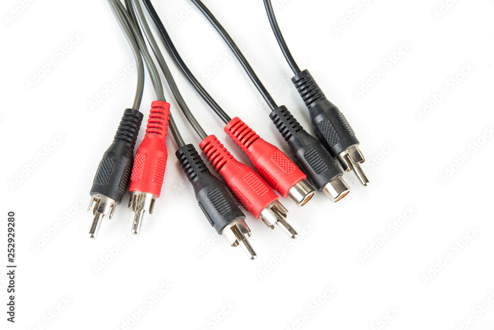 Cinch RCA connectors for audio and video Cinch RCA connectors for audio and video