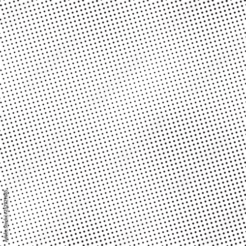 Comic pop art style banner design, abstract screen print texture, halftone dots effect, black and white vector background
