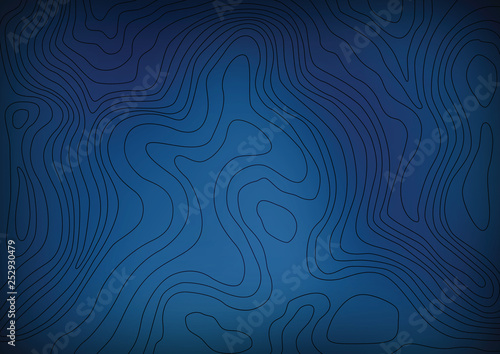 Blue background with gradient and topographic lines