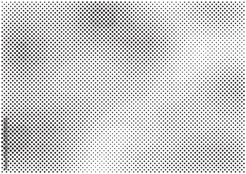 Modern screen print texture, soft halftone texture, abstract halftone background, vector illustration in black and white