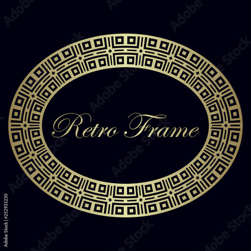 art deco vintage border frame