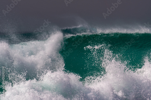 Capo Verde ocean waves seen from the beach