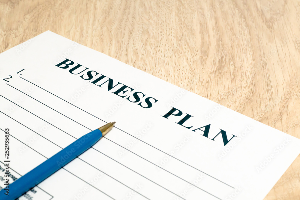 Business plan strategy with presentation in the office. Business plan strategy with presentation in the office.