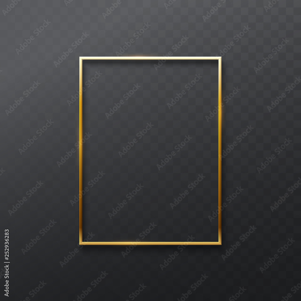 Fototapeta premium Vintage golden frame