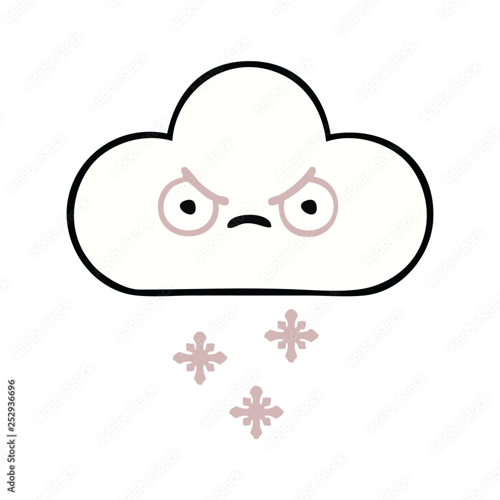 cute cartoon snow cloud cute cartoon snow cloud