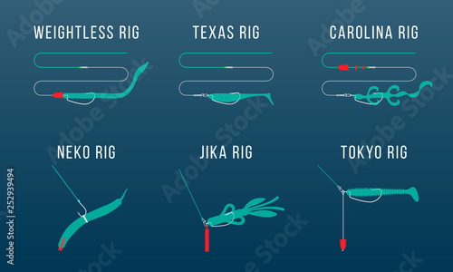 Six types of finesse rigs for bass