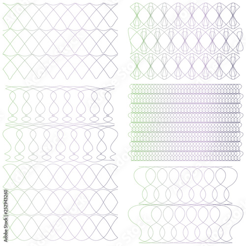 Guilloche background. Digital watermark for security papers, certificate,diploma,note,