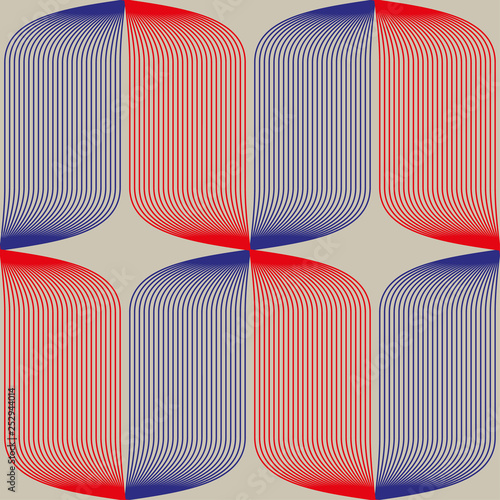 Seamless abstract pattern in constructivism soviet style. Vector vintage 20s geometric ornament. photo