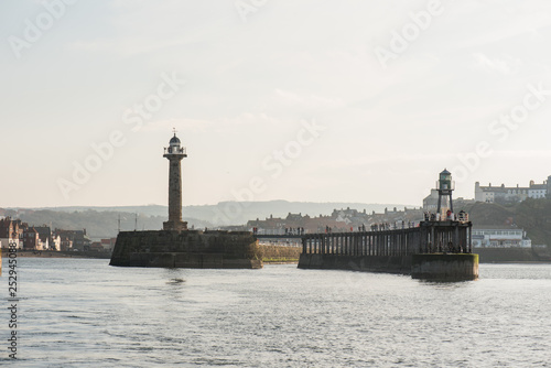 Entrance to Whitby harbour