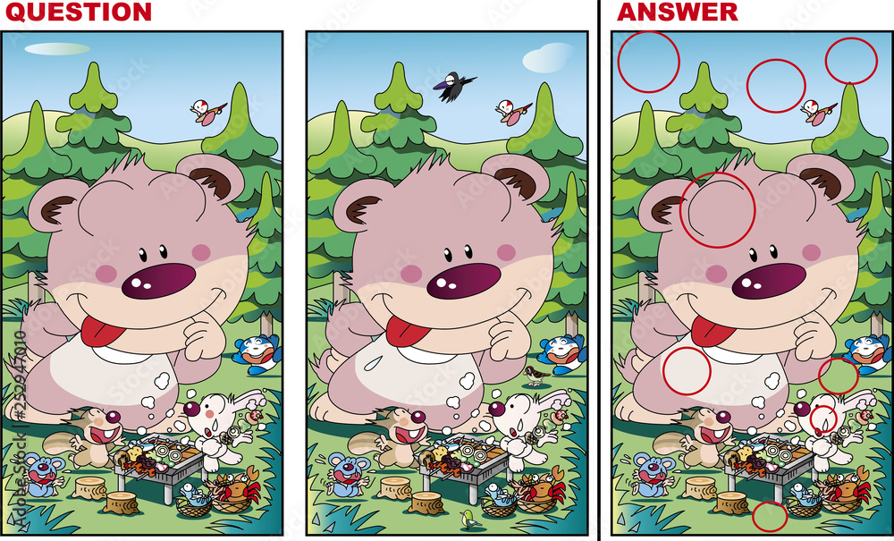 間違い探しイラスト バーベキュー Stock ベクター Adobe Stock 間違い探しイラスト バーベキュー Stock ベクター Adobe Stock