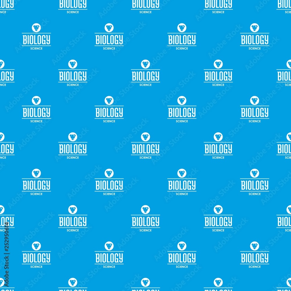 Structure biology pattern vector seamless blue repeat for any use Structure biology pattern vector seamless blue repeat for any use