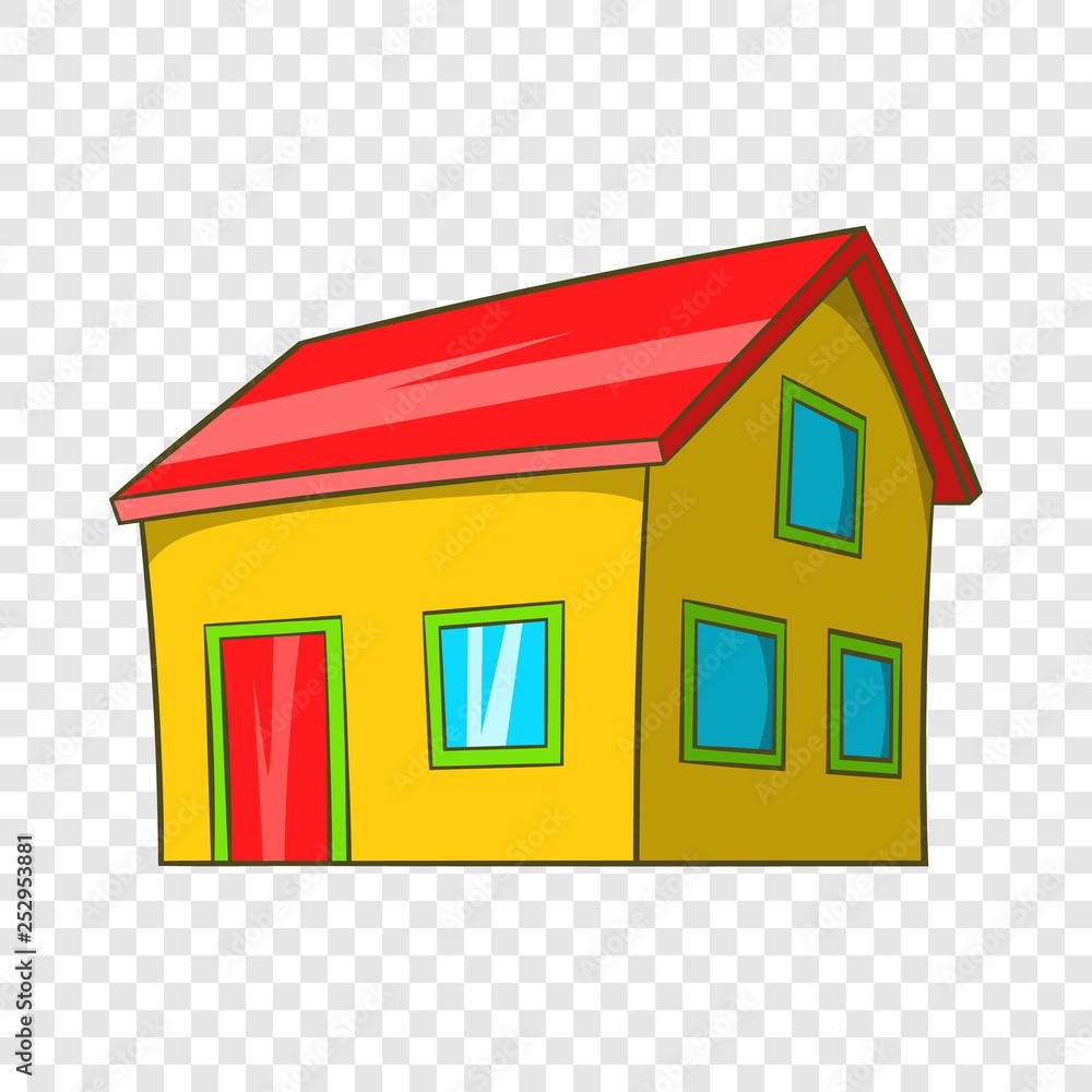Real estate icon in cartoon style isolated on background for any web design Real estate icon in cartoon style isolated on background for any web design