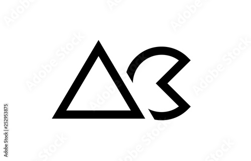 black and white alphabet letter logo combination ac a c design