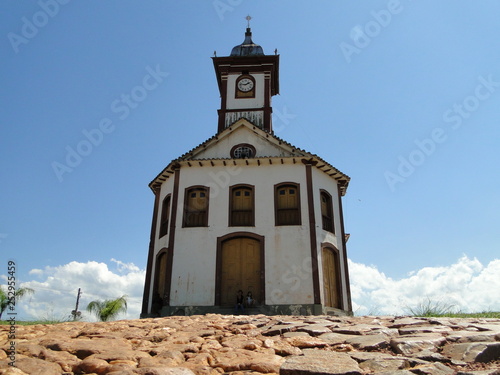 church in the historic city of Serro, Brazil photo