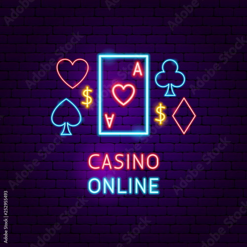 Photography Casino Online Neon Label