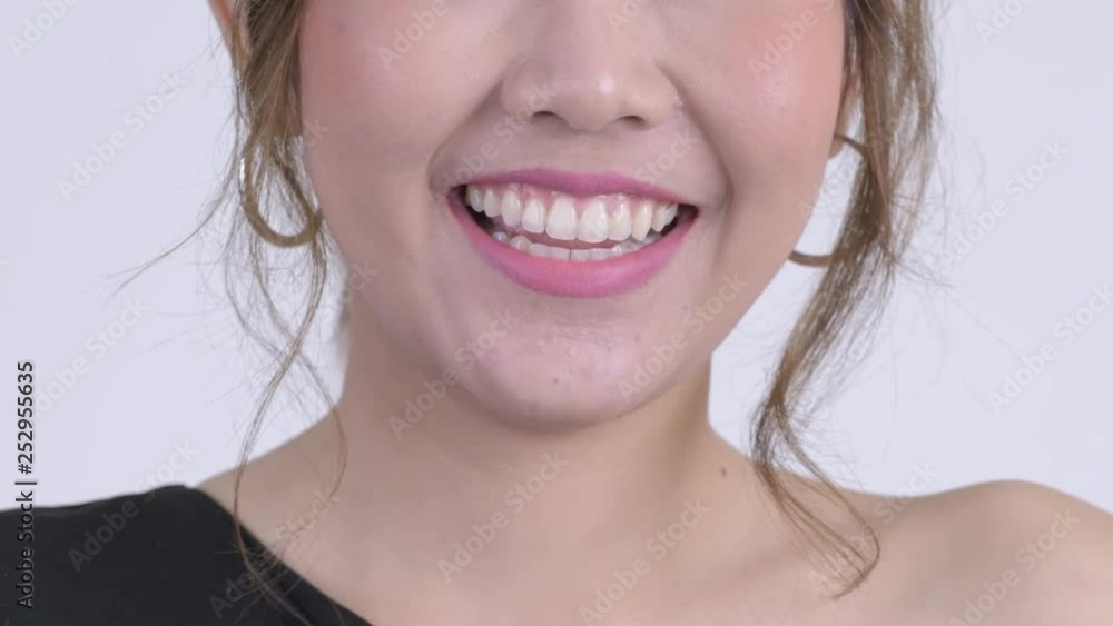 Smile of happy young Asian woman Smile of happy young Asian woman