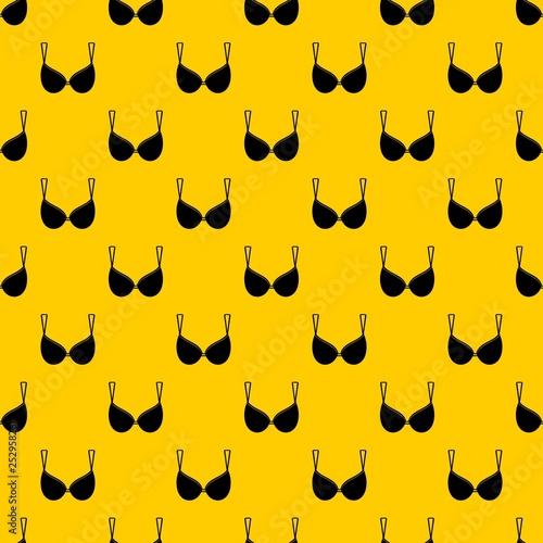 Bra lingerie pattern seamless vector repeat geometric yellow for any design