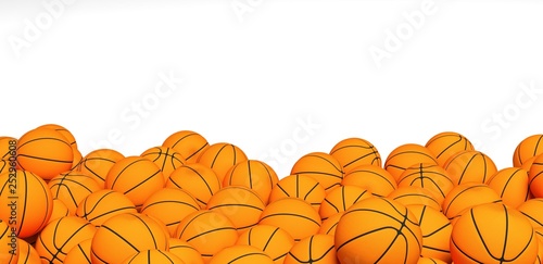 plein de ballons de basket